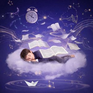 Цифровая иллюстрация на тему сновидений в литературе
