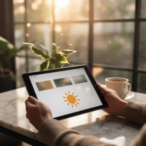 Чтение современной прозы про солнце